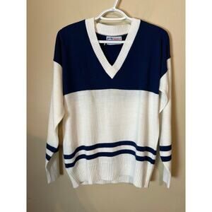 Vintage Catalina V-Neck Sweater Cheerleading Preppy Medium Varsity